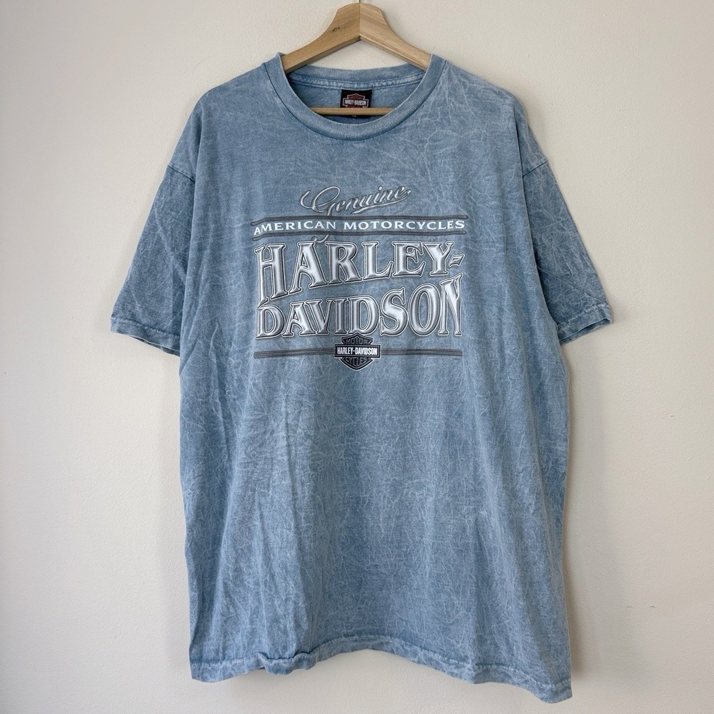 Vintage Harley Davidson Motorcycle New Jersey Grey Tee Shirt - XL